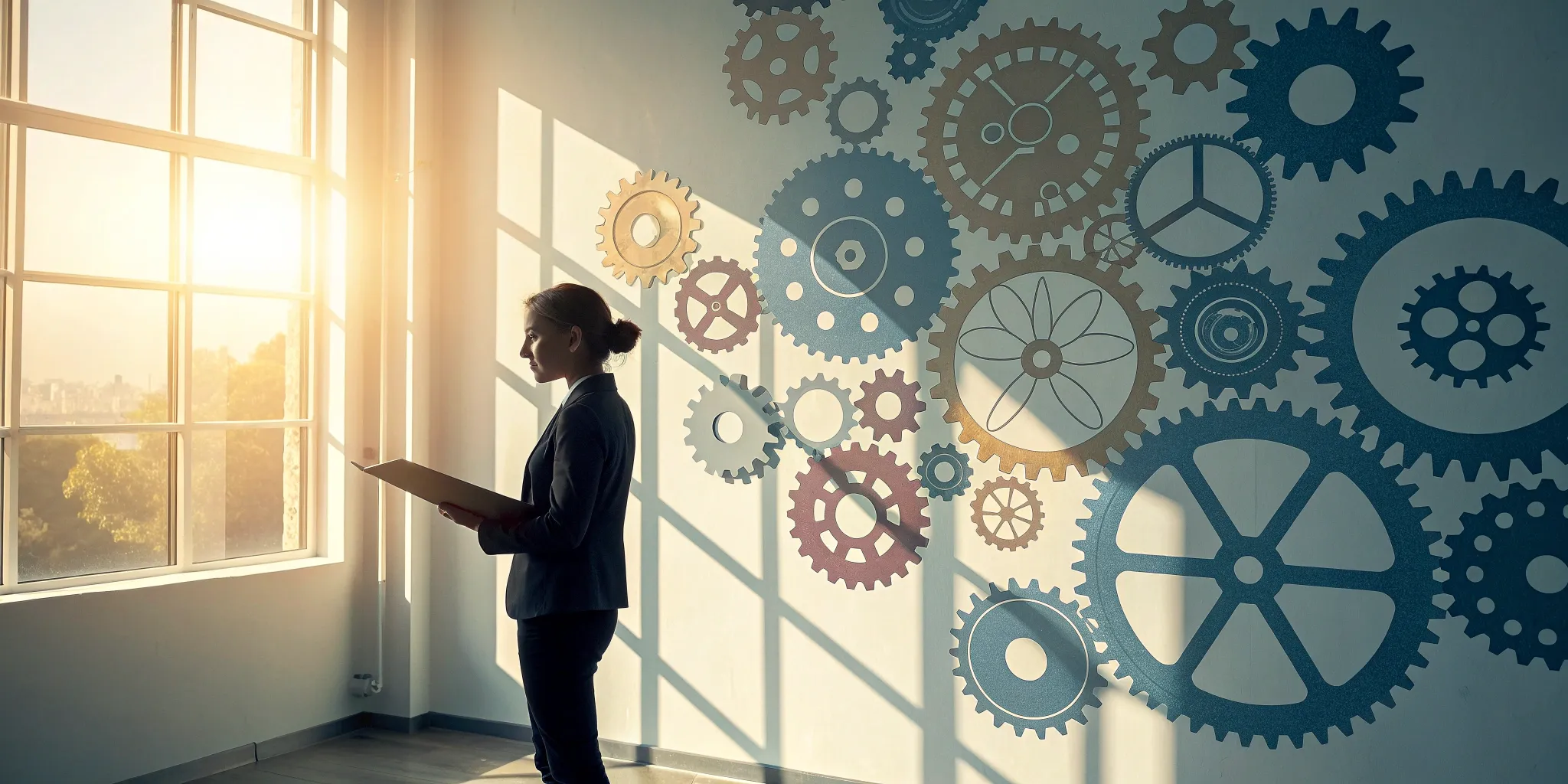 A professional reviewing documents for a risk assessment and internal control process.