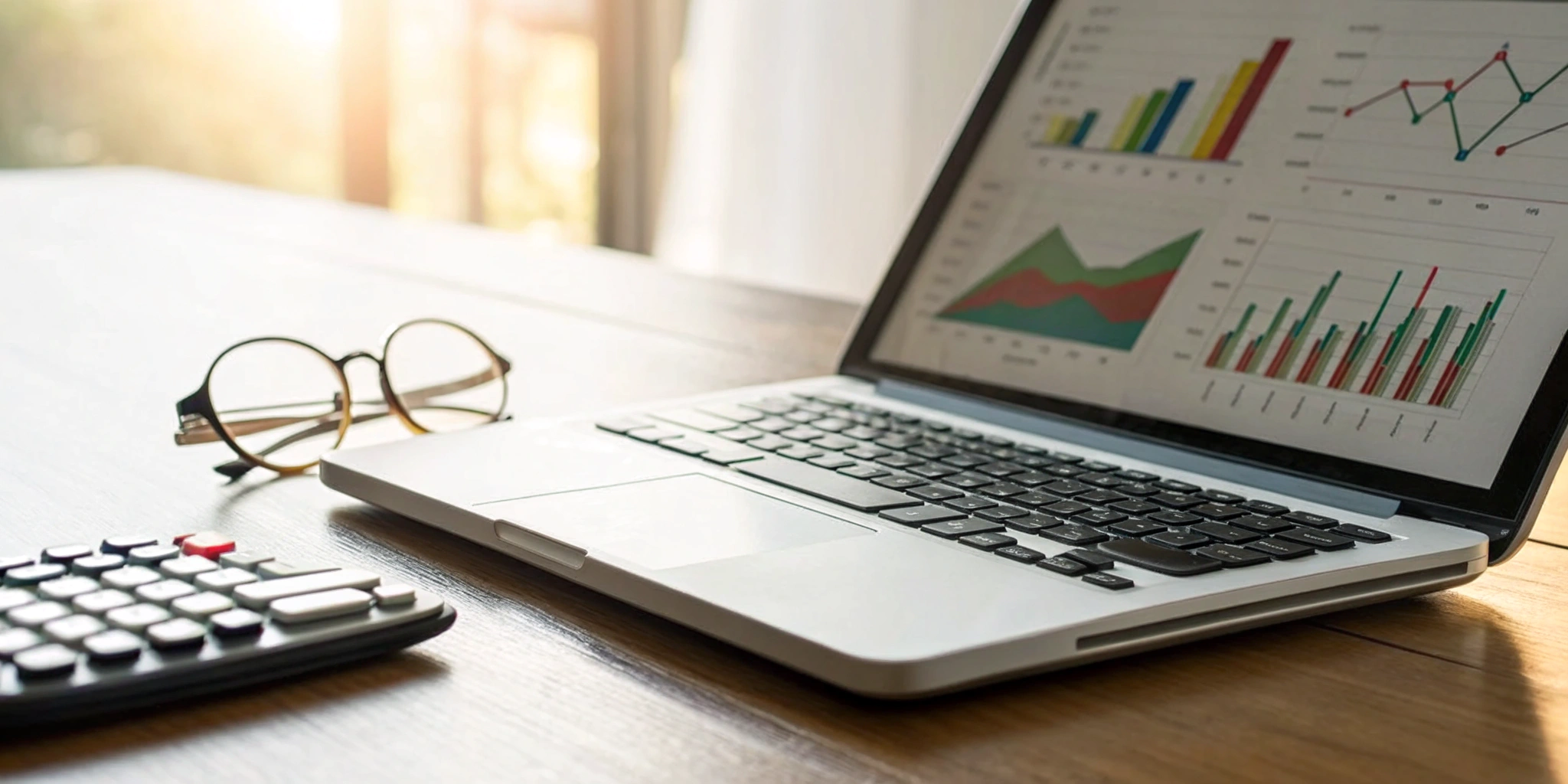 Charts on a laptop screen detailing the cost of a financial statement audit for a private company.