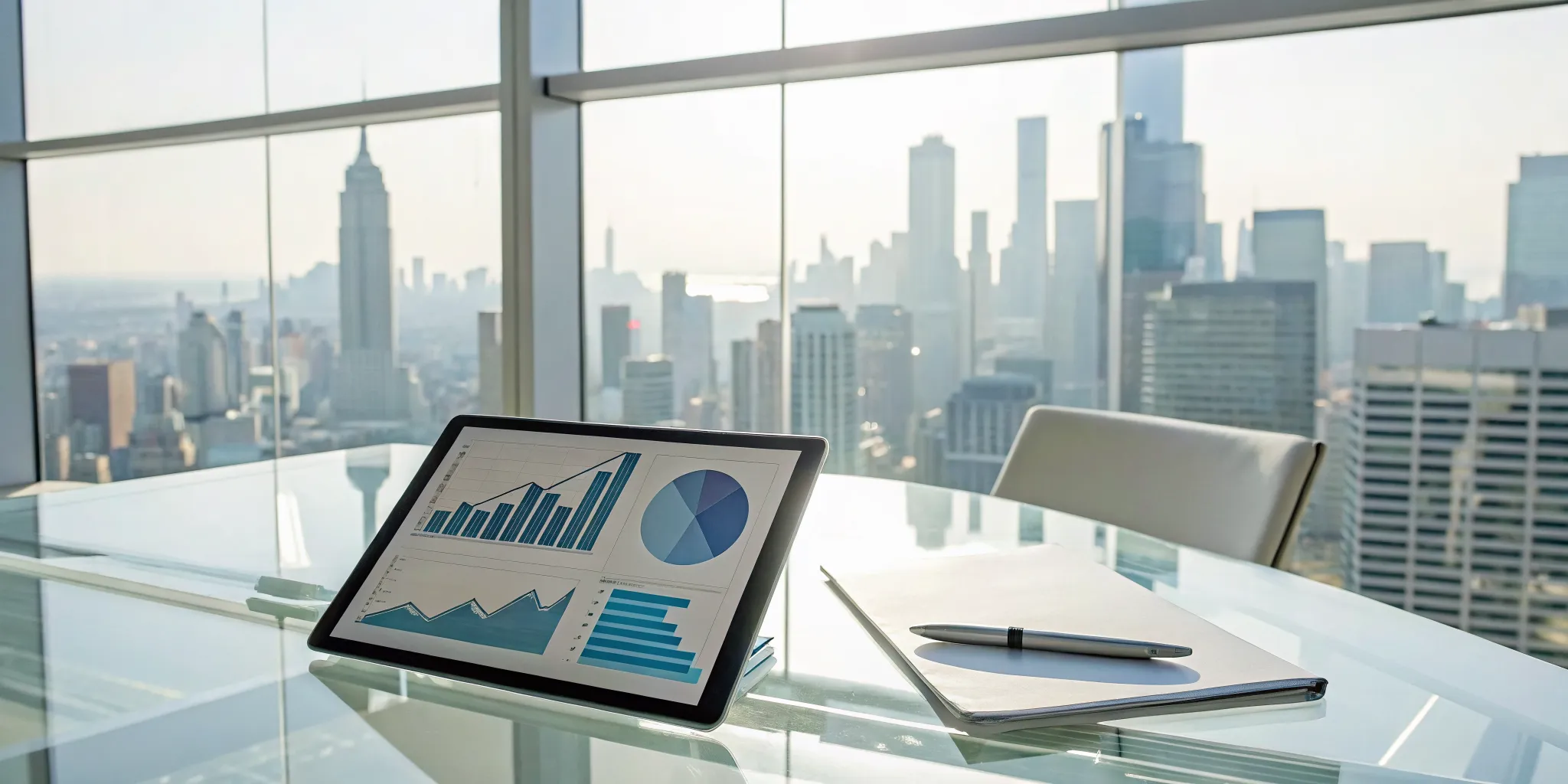 Financial data on a tablet for a tech startup choosing one of the best CPA firms for growth.