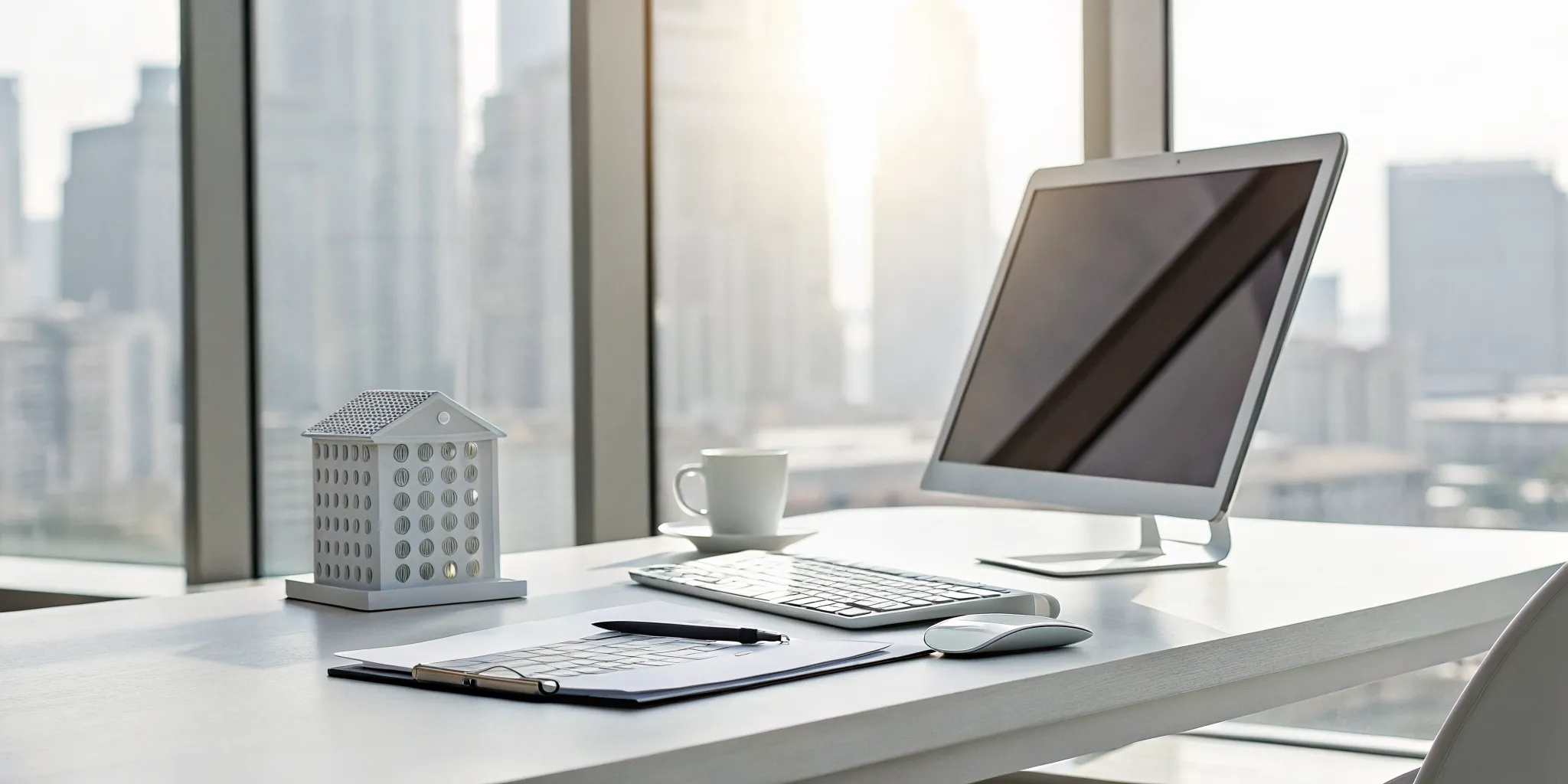 Office desk with computer and paperwork for small business corporate tax planning.
