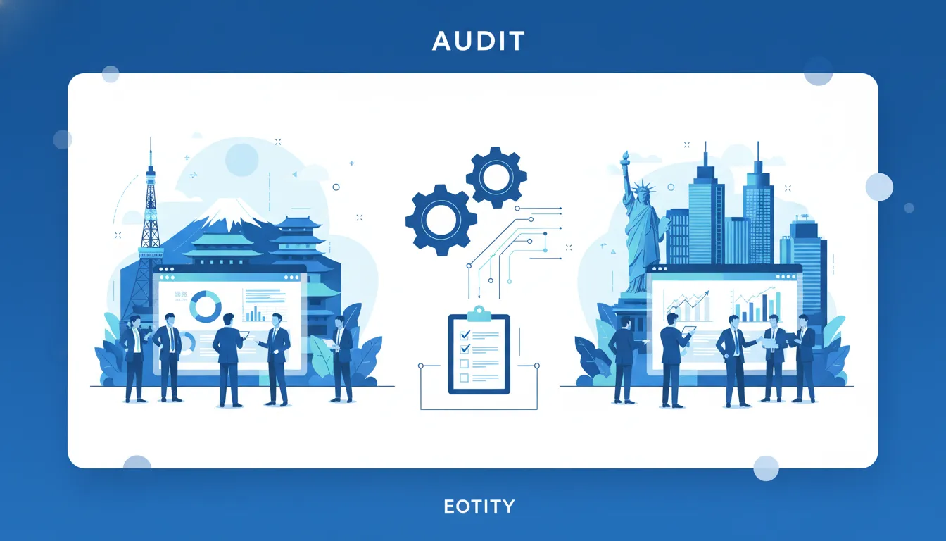 Japanese parent company and U.S. subsidiary audit coordination