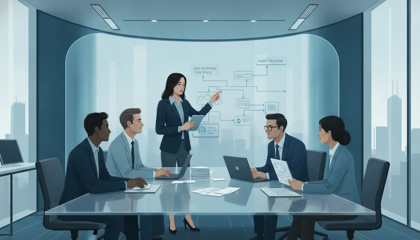 Finance team reviewing the SOX audit process